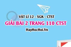 Giải bài 2 trang 110 Vật lí 12 Chân trời sáng tạo SGK